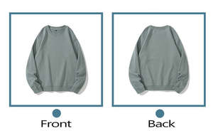 Blan kBase Sweat-shirt unisexe en toile unie pour impressions personnalisées, logos, broderie ou marque Merch - Product Image 2