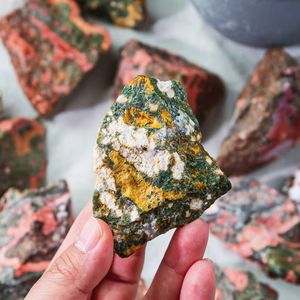 Piedra Natural de <span class=keywords><strong>Jaspe</strong></span> Oceánico al por Mayor, Forma Irregular de Alta Calidad, Decoración Coleccionable para el Hogar - Product Image 6