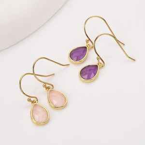 ต่างหูอัญมณีรูปหยดน้ำสีเงินสเตอร์ลิงสีทอง925สำหรับผู้หญิงเครื่องประดับแบบเจาะละเอียดออกแบบได้ตามต้องการ - Product Image 6