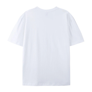 Unisex real US Size 5.3 oz เสื้อยืดสีขาวผ้าฝ้าย100%, เสื้อยืดสีพื้นแขนสั้น - Product Image 4