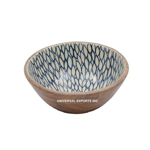 Bol à bonbons en bois de luxe Bol à bonbons de table de forme ronde Bol à chocolat en bois classique élégant en gros - Product Image 1