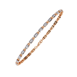 Magnifique bracelet et jonc en or 18 carats avec diamants de laboratoire - Product Image 4