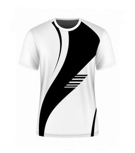 Usine taux Ultra-mince respirant été vêtements d'entraînement pour hommes Badminton femmes à manches courtes Fitness course T-Shirt grand haut - Product Image 1