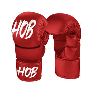 Guantes de entrenamiento MMA para hombre de cuero puro 100%, cómodos e impermeables con impresión de logotipo personalizado para artes marciales y boxeo - Product Image 5