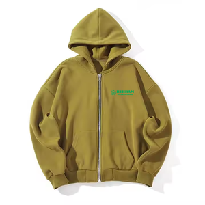 เสื้อฮู้ดซิปแบบยูนิเซ็กส์ แขนยาว ทรงปกติ ผ้าฟลีซ/เฟรนช์เทอร์รี่ 100% ผ้าฝ้าย ระบายอากาศได้ดี แห้งเร็ว เสื้อสเวตเชิ้ตคุณภาพสูง - Product Image 6