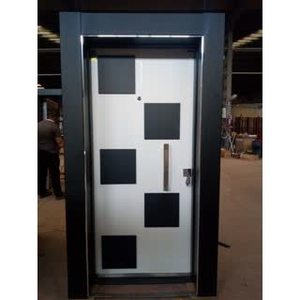 Porte intérieure moderne en acier inoxydable ABSDOOR CHESTER, haute sécurité, antivol, manuelle, durable, isolation thermique, entrée principale - Product Image 3