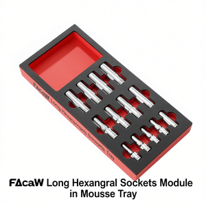 โมดูลซ็อกเก็ตหกเหลี่ยมยาว Facom ในถาดมูส ประเภทสินค้าคุณภาพสูง ซ็อกเก็ต - Product Image 2