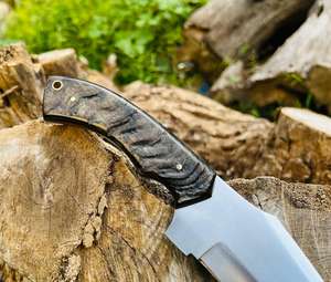 มีดล่าสัตว์คุณภาพสูง พรีเมียม ขายดี ด้ามทำจากเขาควาย ใบมีดตรง รับประกัน 3 ปี ทนทานสูง เหมาะสำหรับกิจกรรมกลางแจ้ง - Product Image 2