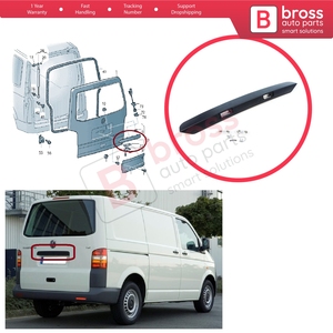 Bande lumineuse de plaque d'immatriculation arrière BSP1248 pour Transporter T5 2003-2015 7E0827329F - Product Image 5