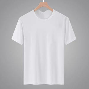 Camiseta de Manga Corta de Malla de Seda de Hielo de Secado Rápido Personalizada OEM, Camiseta de Verano Delgada con Cuello Redondo y Media Manga para Hombre - Product Image 2