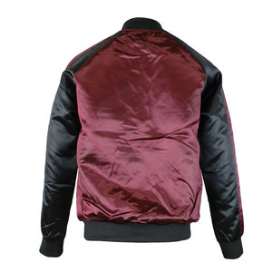 Chaqueta Bomber de satén icónica de estilo callejero 2025 con cuello levantado y logotipo frontal que reina en este aspecto de moda - Product Image 5