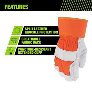Guantes de trabajo para hombre, guantes de seguridad de nitrilo EN420, guantes para seguridad industrial en almacenes, manejo seguro, agarre cómodo y protección. - Product Image 5
