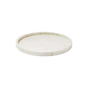 Bandeja para servir con incrustaciones de hueso blanco hecha a mano de lujo moderno para té, café, desayuno, hoteles, restaurantes, fiestas - Product Image 2
