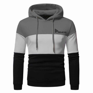 Nueva Sudadera Informal para Hombre, 100% Algodón, Gruesa, 450 g/m², Diseño de Tres Paneles, Transpirable, con Bolsillo, 2 Piezas - Product Image 5
