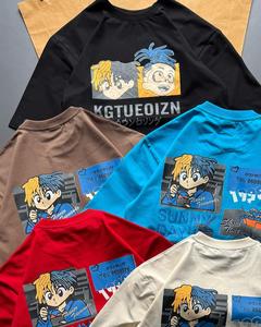 Camisetas personalizables 100% algodón para hombre, camisetas con logotipo de marca personalizada, camisetas de talla grande con serigrafía para hombre - Product Image 5