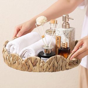 Bandeja de servicio de epoxi de madera maciza Natural grande personalizada estilo rústico ovalado Sushi fruta postre café almacenamiento decorativo hecho de melamina - Product Image 1