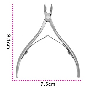 New Manual Nail <b>Cuticle</b> Nipper Double Spring <b>Trimmer</b> 10cm Stainless Steel Extreme Sharp Dead Skin Remover Custom Logo Instrument - Product Image 5