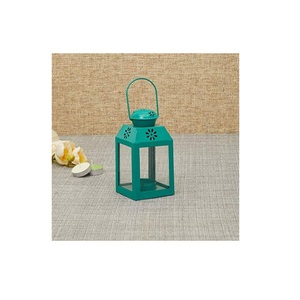 Linternas de Metal estándar para decoración festiva de jardín, farol de Salsa con diseño de acabado multicolor, linternas de vela - Product Image 6