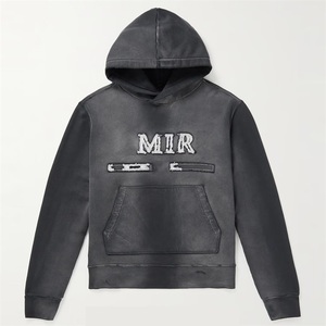 Chaqueta con Capucha de Doble Capa de Algodón de Alta Calidad, con Logotipo Personalizado, Estilo Vintage Desgastado, Impermeable y Cortavientos para Invierno - Product Image 1