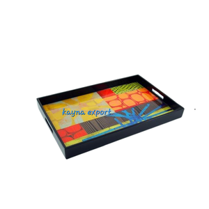 Rectángulo de alta calidad para servir de madera y boda decorativo con diseño Floral para restaurante y decoración de bandeja de mesa para uso doméstico - Product Image 5