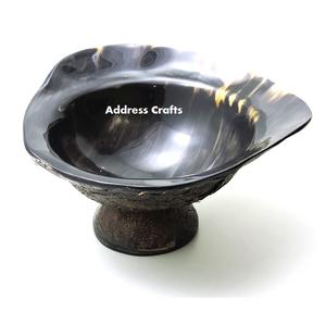 Bol en corne de buffle naturel décoratif en matériau écologique pour la vaisselle de table Bol en corne de haute qualité en gros Par adresse Artisanat - Product Image 2