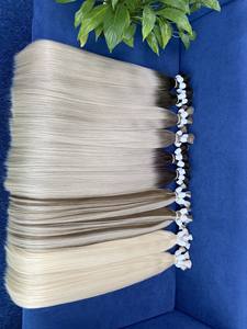 Extensiones de Cabello Humano Vietnamita Virgen 100% Natural, Super Double Drawn, Calidad 10A, Liso Natural, Rubio, al Por Mayor, Longitud Máxima - Product Image 3