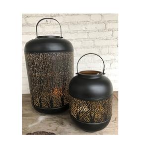 Metal <b>Lantern</b> Crafted For Living Room Tabletop <b>Decoration</b> And Romantic Candlelight Dinner Ambiance - Product Image 1