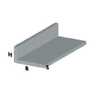 Perfil de Aluminio Argento H.200 cm, 20x10x1 mm - Product Image 1
