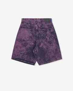 Short en jean délavé à boutons, style streetwear décontracté et élégant, séchage rapide, pour l'été, 100 % polyester pour homme - Product Image 6