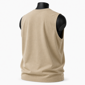 Camiseta sin mangas personalizada para hombre con estampado gráfico, estilo urbano, camiseta muscular, camisa informal de verano - Product Image 4