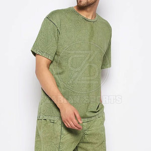 เสื้อยืดผู้ชายสไตล์เรโทร ล้างสีแบบแอซิด 100% ผ้าฝ้าย ทรงหลวมไหล่ตก สตรีทแวร์ คุณภาพสูง ระบายอากาศได้ดี เป็นมิตรกับสิ่งแวดล้อม - Product Image 4