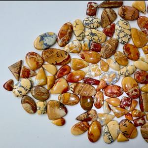 Maligno Jasper หินควอตซ์แบบหลวมสีน้ำตาลธรรมชาติคุณภาพสูงสำหรับทำเครื่องประดับ - Product Image 3