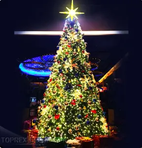 Adorno de Año Nuevo para exteriores, marco de Metal, lámpara Led Artificial, la mejor iluminación, árbol de Navidad con luces Led, 8 pies y decoración