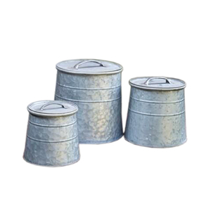 Bộ <span class=keywords><strong>3</strong></span> Nhà Bếp Thực Phẩm Lưu Trữ Canister Lọ Tin Đường Canister/Hạt Đậu Hạt Bột Trà Lưu Trữ Kim Loại Thuyền buồm Nóng Container - Product Image 4