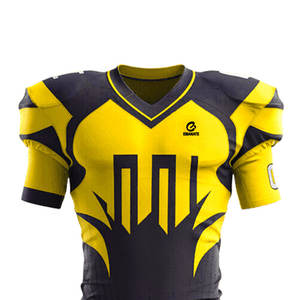Conjuntos de Uniformes de Fútbol Americano Personalizables con Estampado por Sublimación de Estilo Único con Diseño de Manga Corta Transpirable - Product Image 4