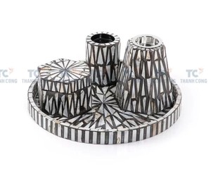 Conjunto Bakhoor de moda de acero inoxidable de Oriente Medio, quemador de incienso con bandeja, fragancia interior, aromaterapia - Product Image 6