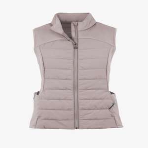 Chaleco acolchado ligero para mujer con cremallera frontal sin mangas - Product Image 1