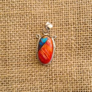 925 Sterling Silver Chic Engagement Charme Pendentif Naturel Turquoise Pierres Précieuses Lunette Réglage Technologie Chic Chic Fine Jewelry - Product Image 3