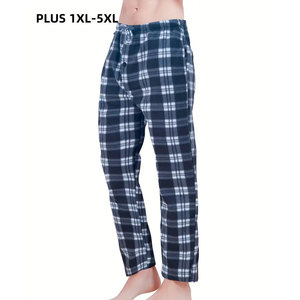 Latest Fashion Style Casual Men's Straight Regular Fit Mid Waist Polyester/Cotton Breathable Lightweight <b>Drawstring</b> Closure - Product Image 3