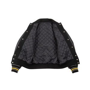 Chaqueta Varsity de Lona de Invierno con Diseño Personalizado, Estilo Urbano para Hombre, Cuello Alto, Nueva Llegada, Ropa Urbana Moderna - Product Image 3