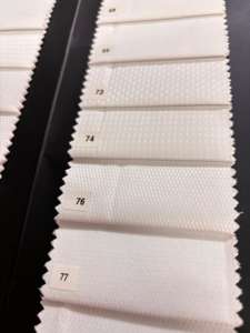 Tela para camisas de diamantes Dobby de algodón polivinílico blanco de primera calidad | Material textil de grado de exportación para hombres y mujeres - Product Image 3