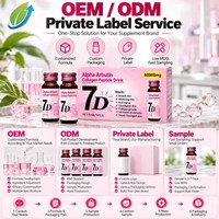 Private Label Groothandel Alpha Arbutin Collageen Peptide Drankje Huidverheldering Glow 50ml 8 Flessen voor Amazon Verkopers OEM ODM