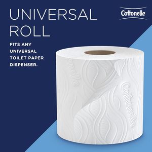 Papier toilette standard Cottonelle Professional 2 plis, 4" x 4,125", 400 feuilles/rouleau, 40 rouleaux/boîte (58696) - Product Image 3