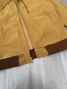 Vestes pour hommes Vestes pour hommes Veste pour homme personnalisée Vintage délavé Zip charpentier hiver canard toile vêtements de travail camionneur - Product Image 4