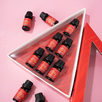 Ensemble cadeau d'huiles essentielles biologiques de qualité thérapeutique en gros, extrait pur de plantes, huile d'aromathérapie pour le soulagement du stress et l'aide au sommeil