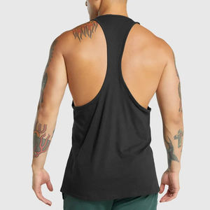 คอลเลกชันใหม่ยิมฟิตเนสผู้ชายเสื้อกล้ามที่กําหนดเองUSAขนาดยืดผู้ชายTanktops Singletsผู้ชายTanktops Ribbedโลโก้ที่กําหนดเอง - Product Image 4