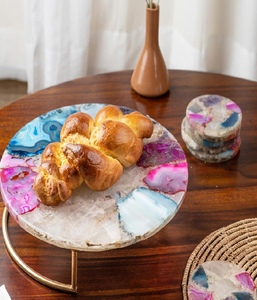 โชว์การดูแลของคุณบนแท่นวางเค้กโลหะที่สวยงามเรียบง่ายการออกแบบที่คลาสสิกเหมาะสำหรับทุกโอกาสในราคาขายส่ง - Product Image 3