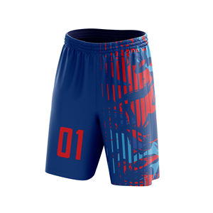 Short de basket-ball imprimé à séchage rapide adulte grande taille respirant antibactérien conception de logo personnalisé 100% polyester Bsci vente en gros - Product Image 2