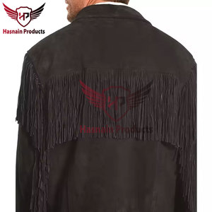 Chaqueta vaquera de cuero marrón para hombre de diseño personalizado Premium-Chaqueta de cuero para hombre estilo motocicleta desgastada Chaqueta de cuero marrón - Product Image 5