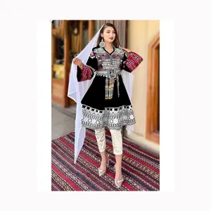 Best Sale Product Afghani Tribal Dresses Machine Stitched Afghani Style Frocks Dresses product for sale
